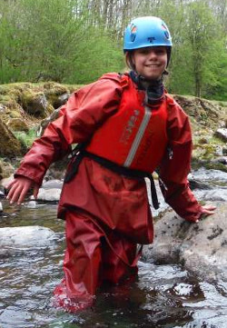 rafting in wet clothes