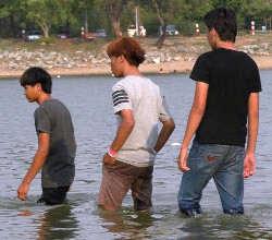 wet clotheslake swimming